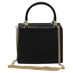 Barry Kieselstein-Cord Woven Black Leather Handbag