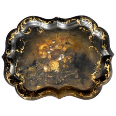 Very Good Mid-19th Century Papier mâché Tray Very Good Mid-19th Century Papier mâché Tray