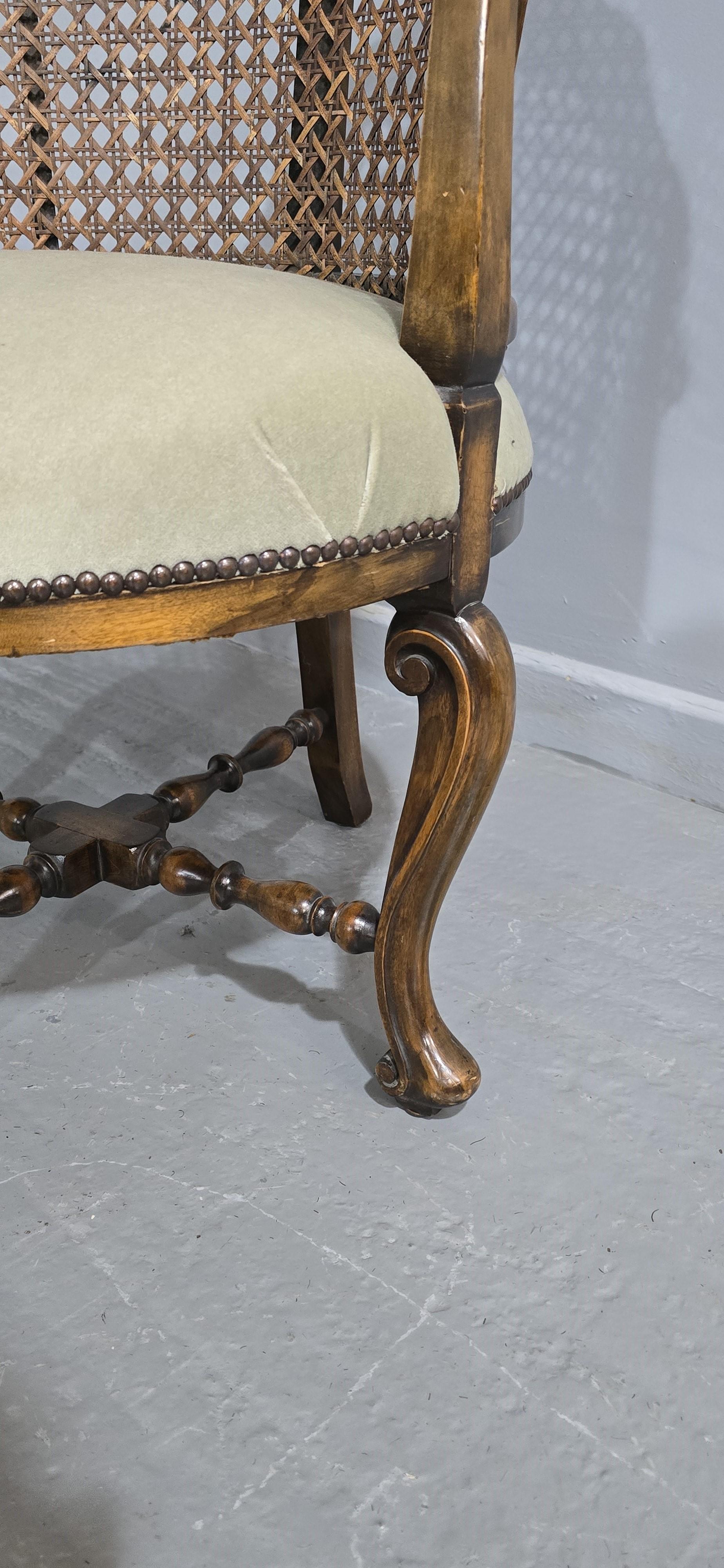Anglais Très bonne Paire de Chaises Tubes Bergère en vente