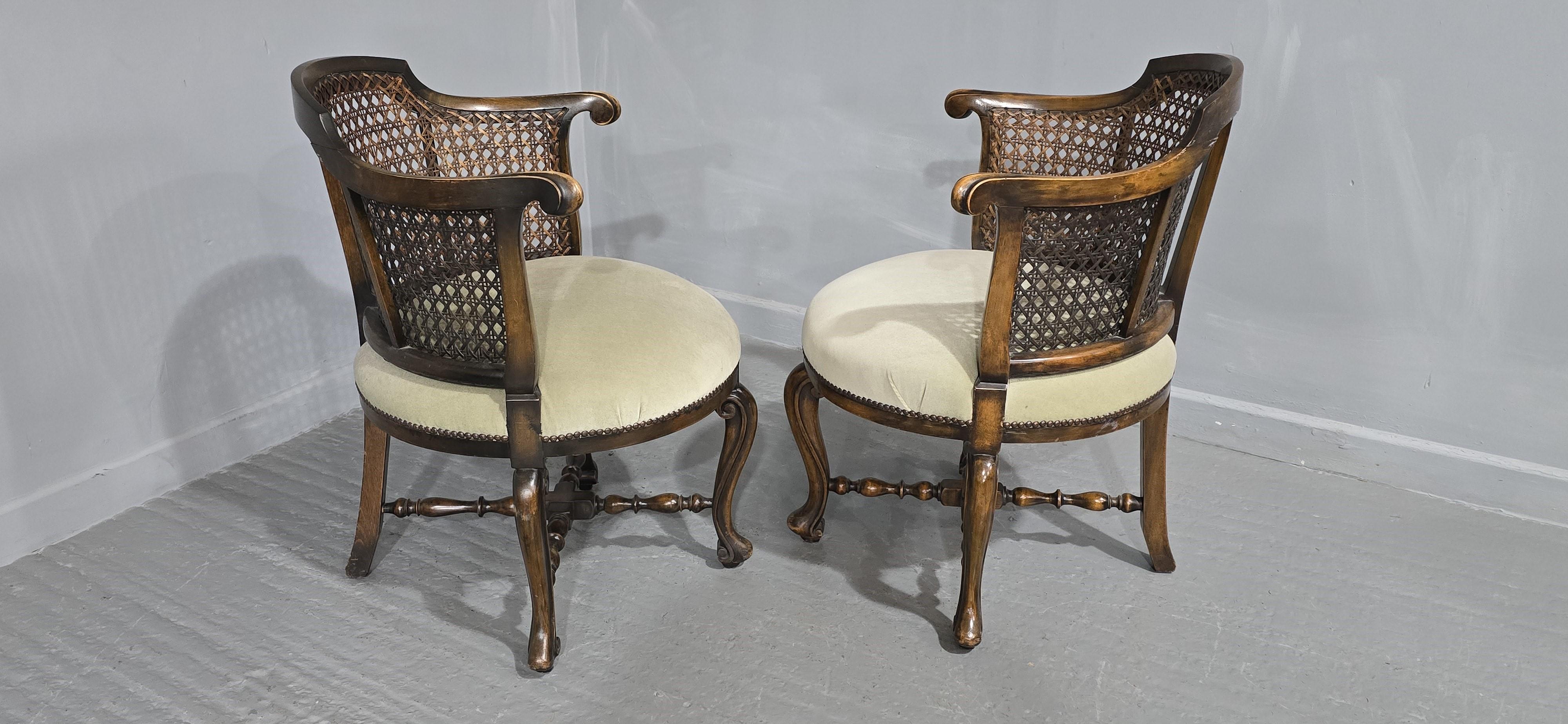Très bonne Paire de Chaises Tubes Bergère en vente 1