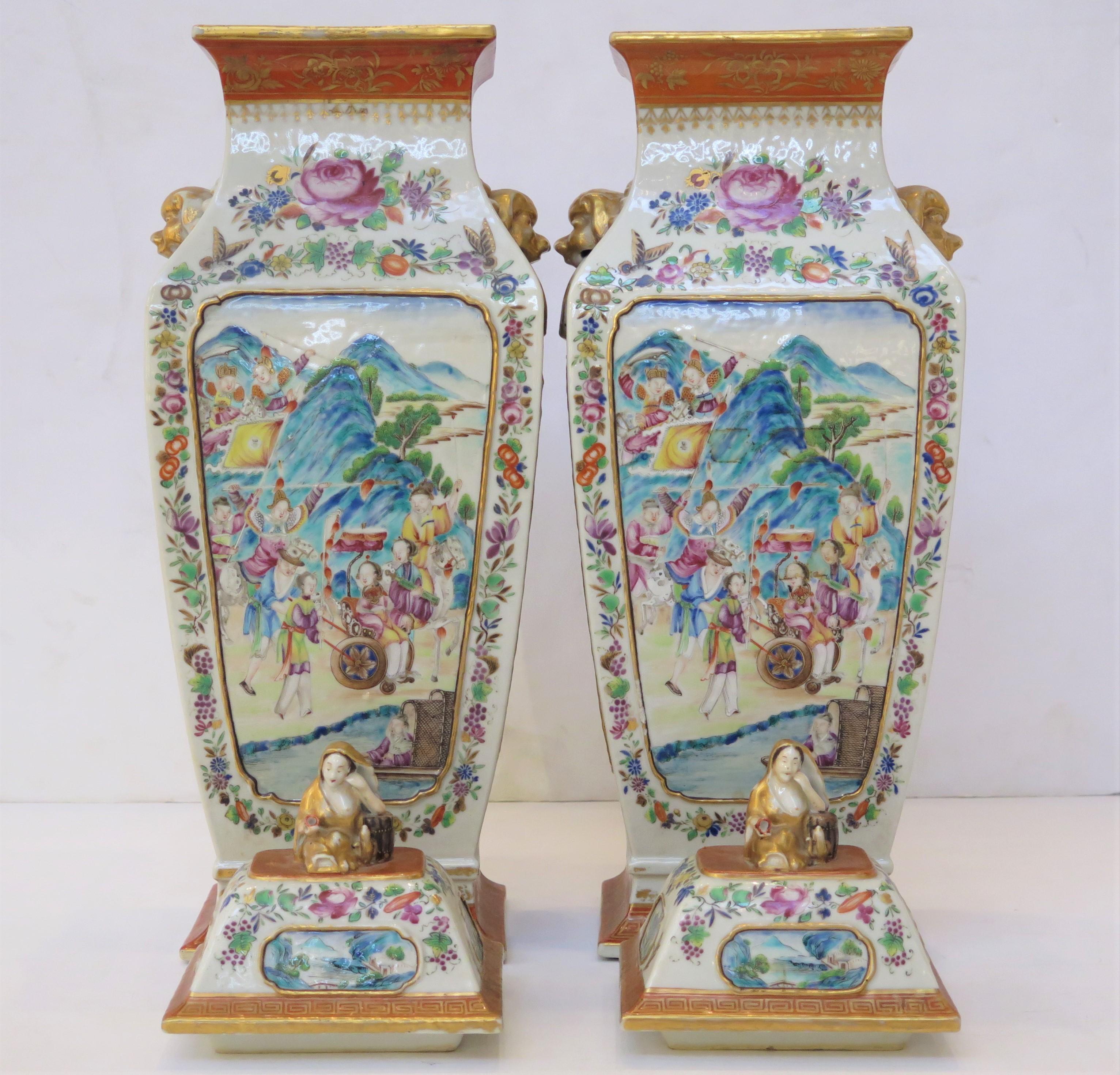 Very Good Quality Large Chinese Lidded Jars / PAIR For Sale 9