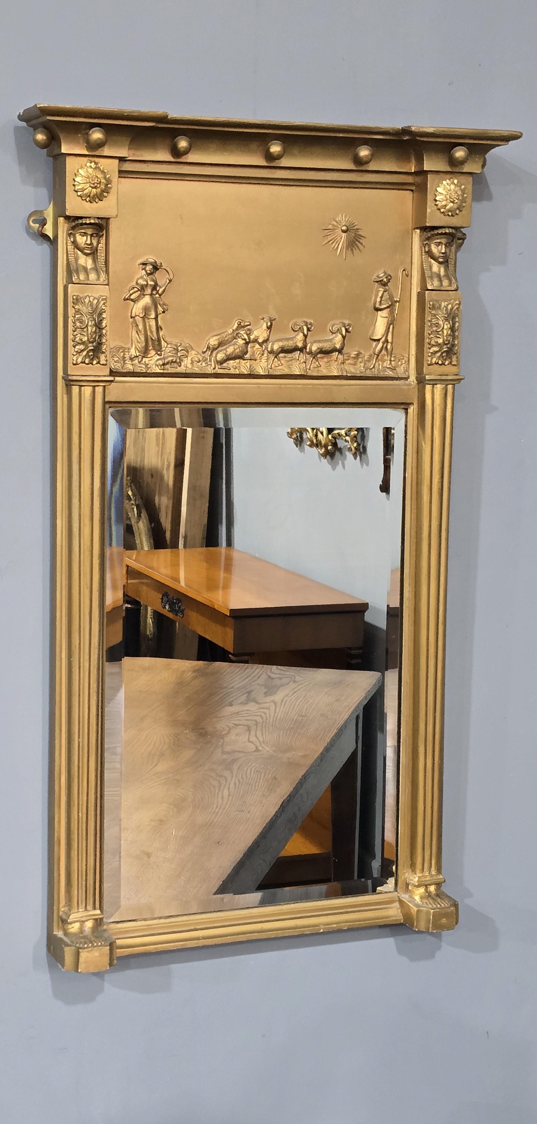 XIXe siècle Très bon miroir de style Régence en vente