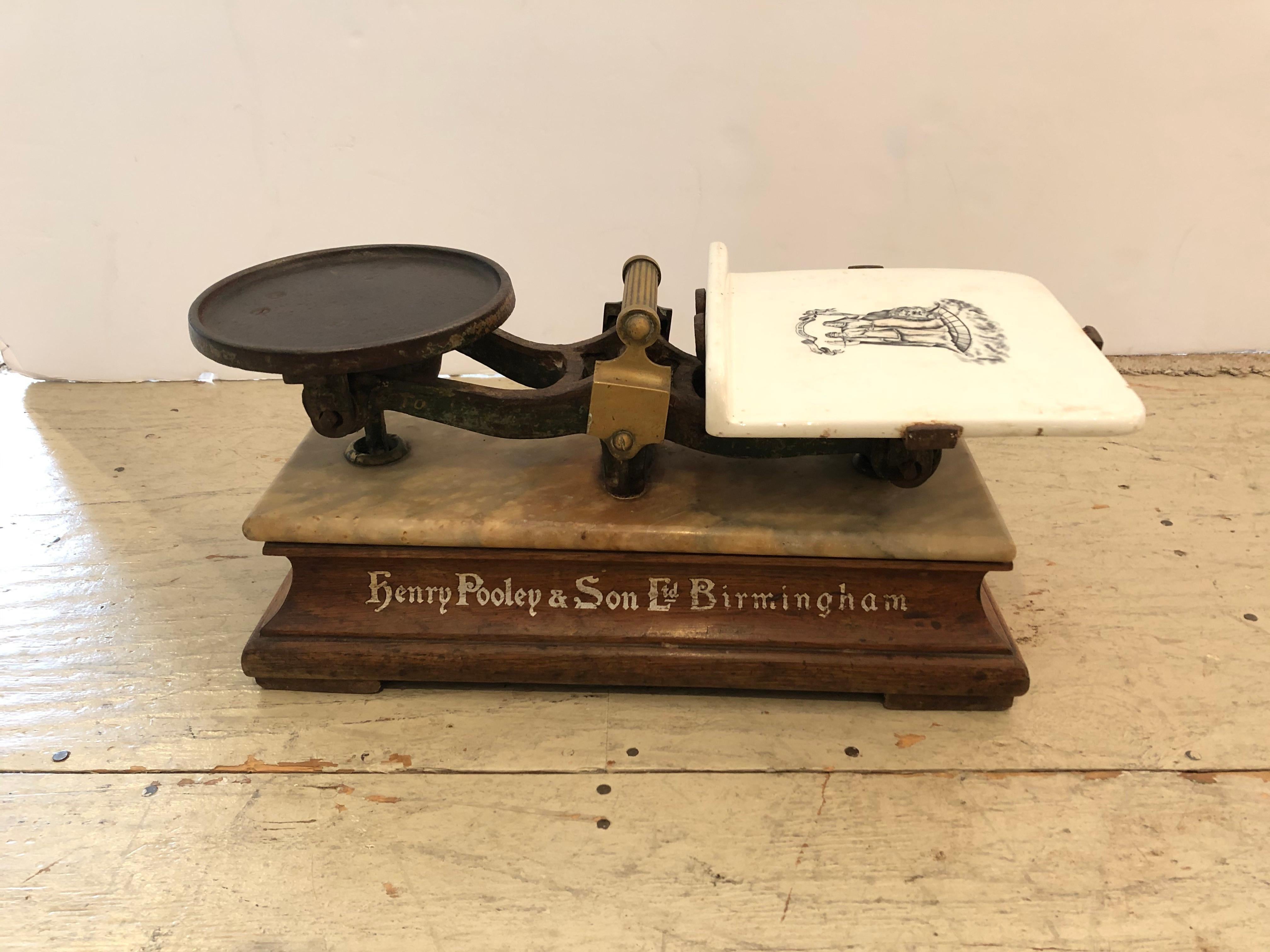Very Handsome Antique English Grocery Scale 2