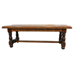 Antique Very Heavy French 12 Seater Oak Farmhouse Table