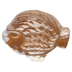 very heavy glass Fish model of Thick Pressed Glass