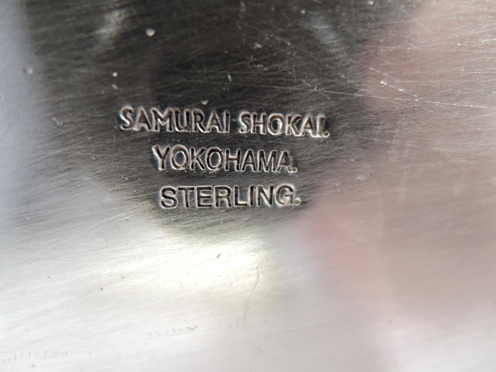 Very Heavy Japanese Silver Dramatic Dragon Box by Samurai Shokai 2