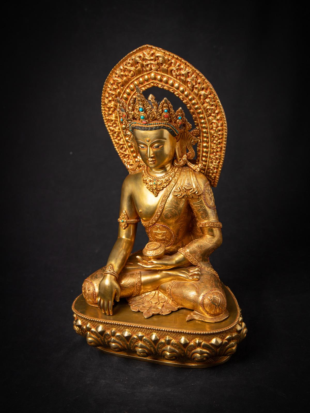 Buda nepalí grande de bronce de muy alta calidad - OriginalBuddhas en venta 8