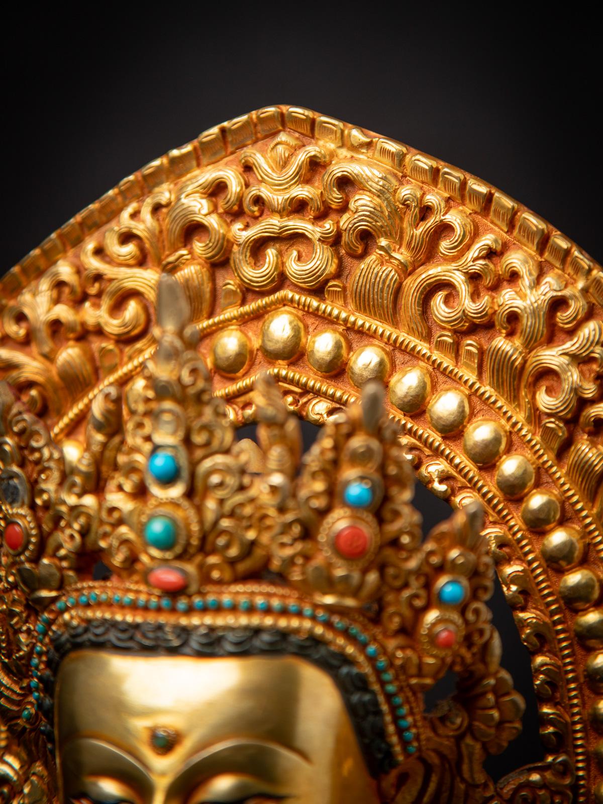 Buda nepalí grande de bronce de muy alta calidad - OriginalBuddhas en venta 11