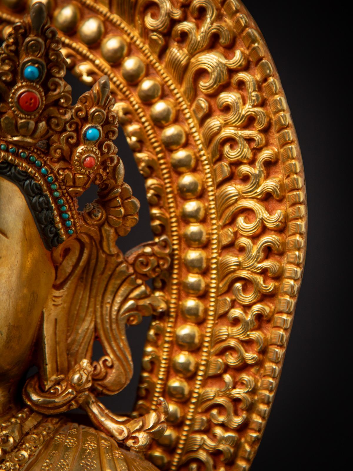 Buda nepalí grande de bronce de muy alta calidad - OriginalBuddhas en venta 12