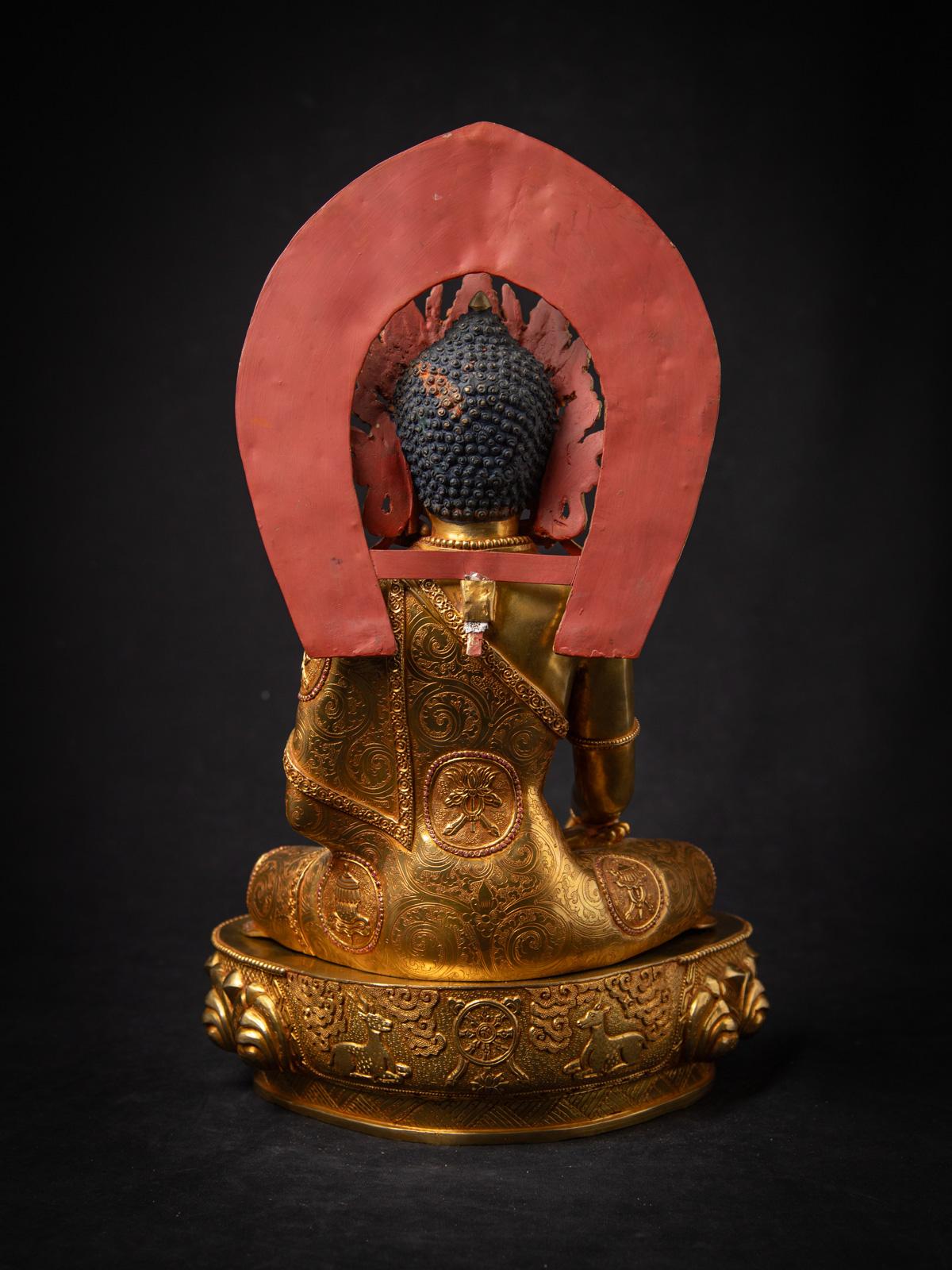 Buda nepalí grande de bronce de muy alta calidad - OriginalBuddhas en venta 2
