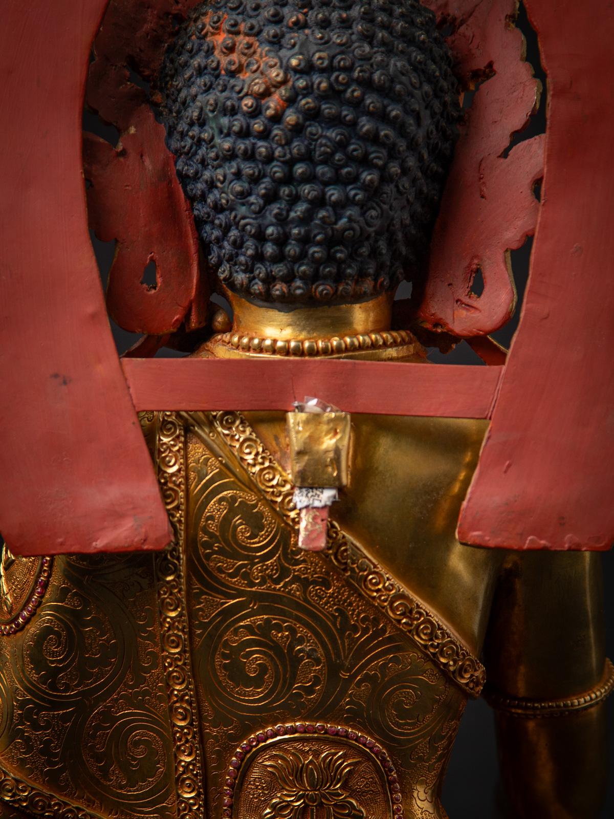 Buda nepalí grande de bronce de muy alta calidad - OriginalBuddhas en venta 3