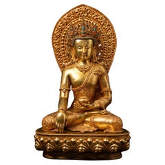 Very high quality large bronze Nepali Buddha - OriginalBuddhas