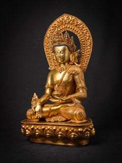 Very high quality Large bronze Nepali medicine Buddha  - OriginalBuddhas