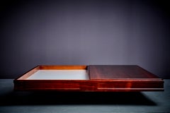 Very Huge Rosewood Coffee Table Gianfranco Frattini for Bernini Italy - 1960s