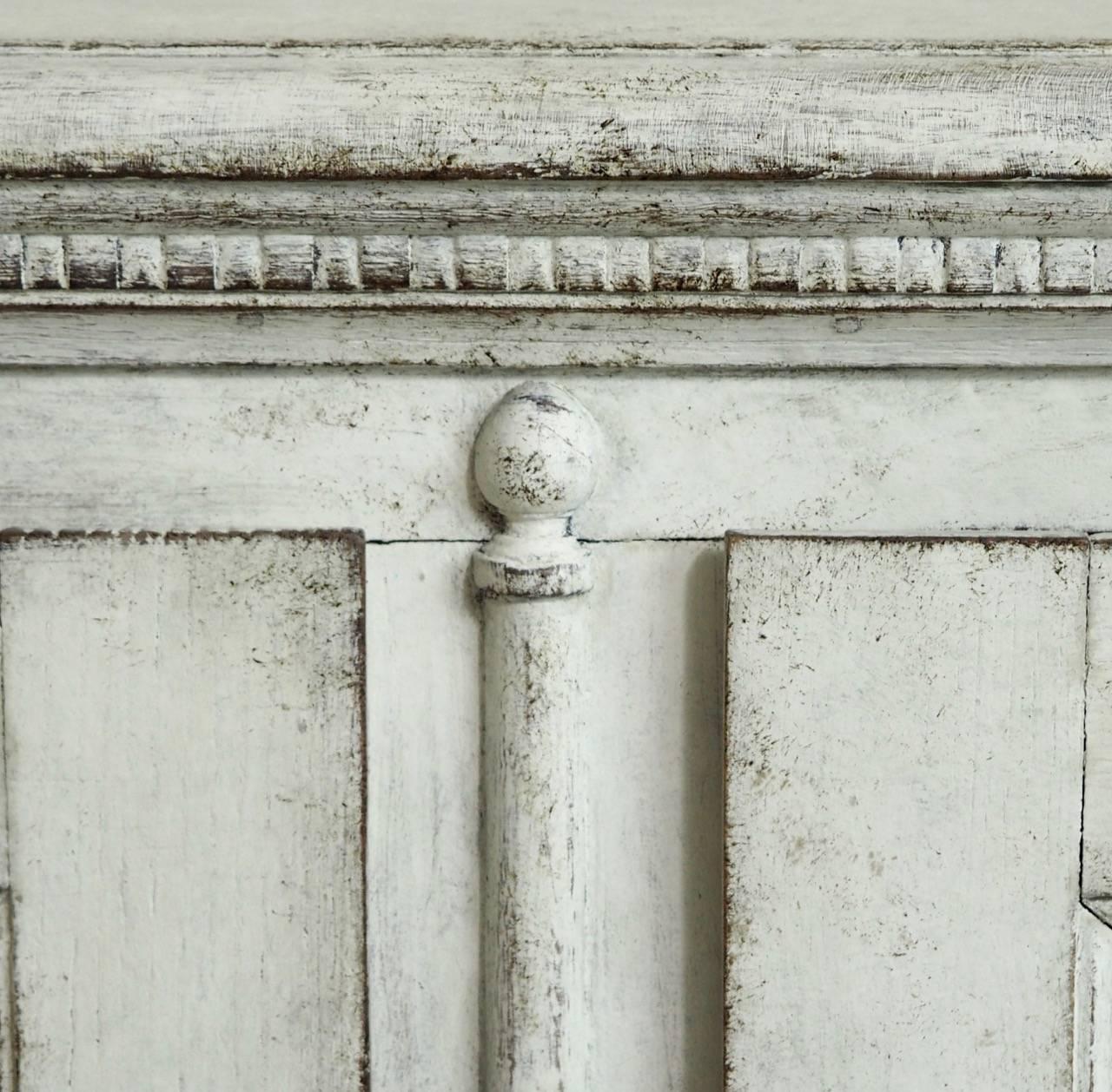 Very Important and Rare Scandinavian Sideboard with Top, circa 1770-1780 5