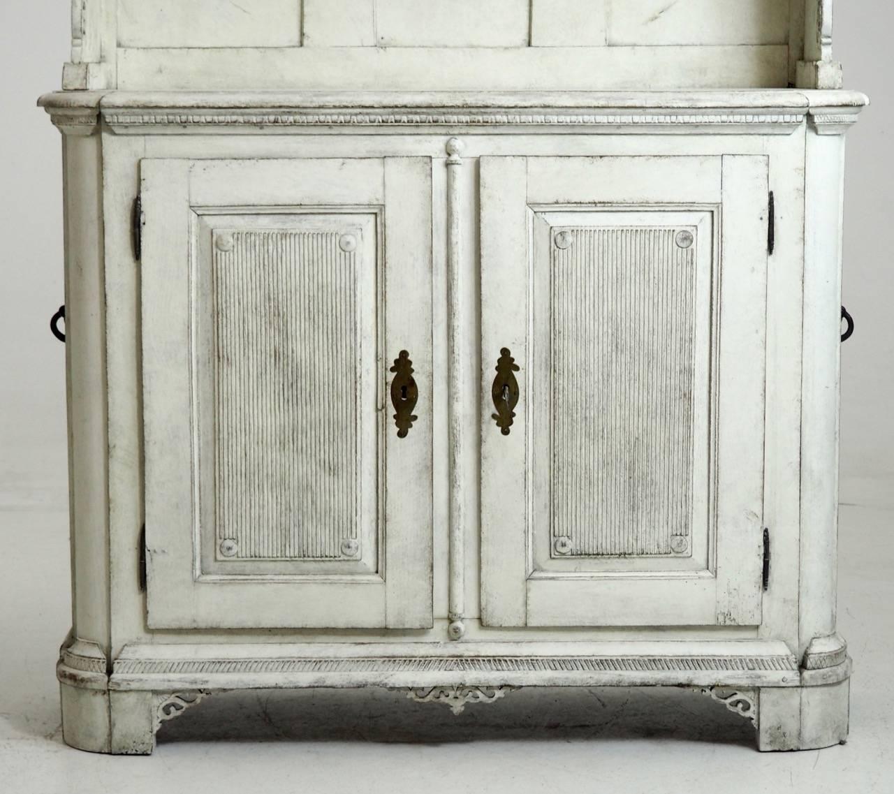 Gustavian Very Important and Rare Scandinavian Sideboard with Top, circa 1770-1780