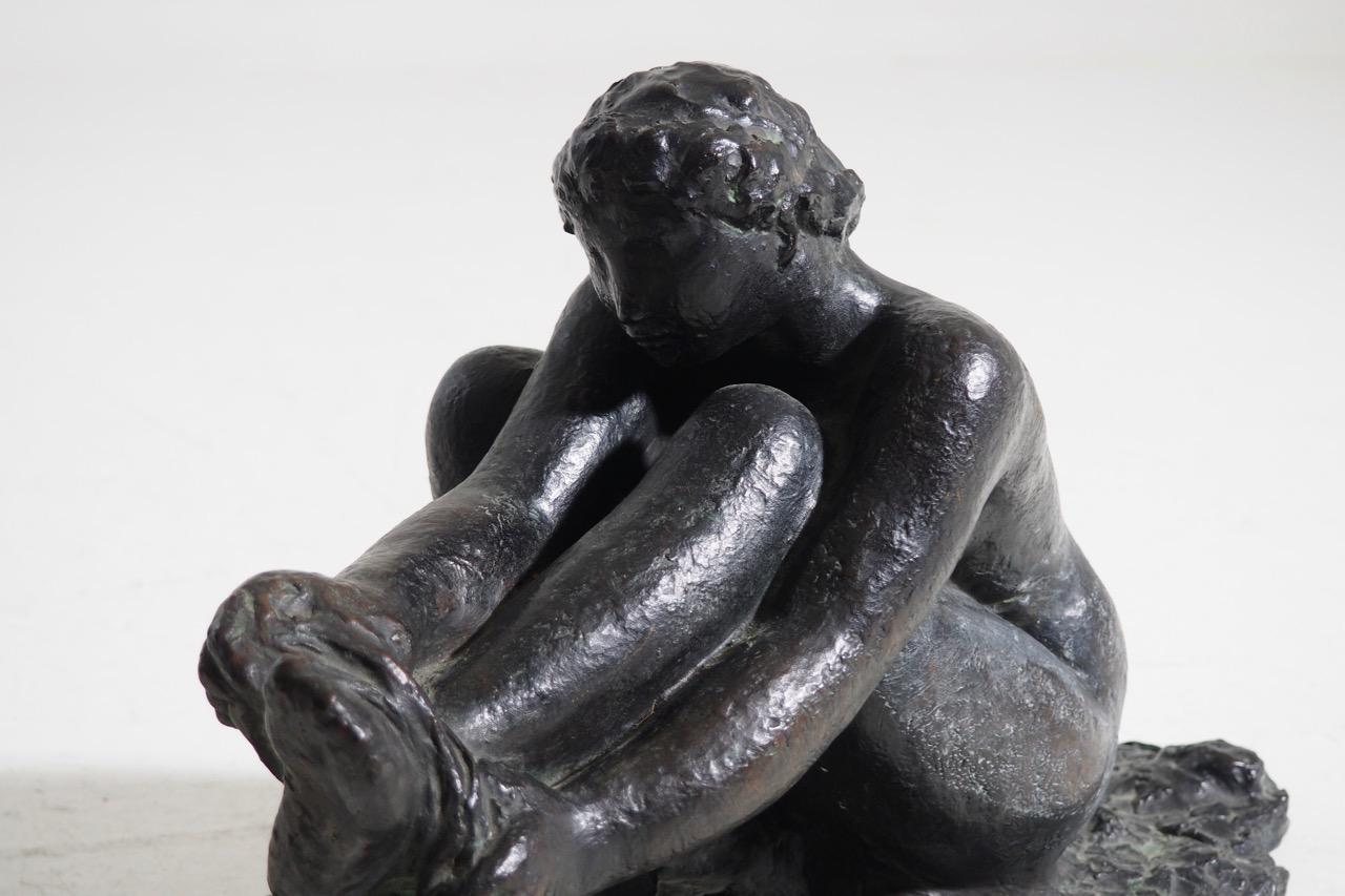 20th Century Very Important Bronze Statue by Gerhard Henning For Sale