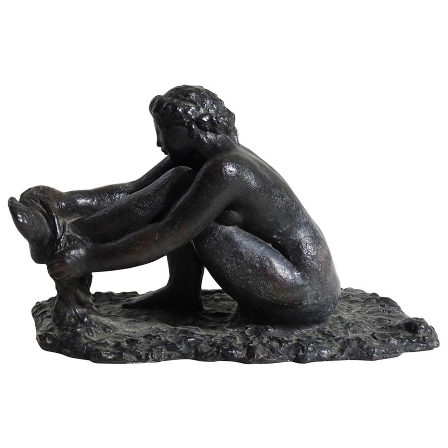 Very Important Bronze Statue by Gerhard Henning For Sale