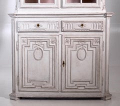 Very Important French Two-Parts Vitrine Cabinet, Richly Carved, circa 1770-1790