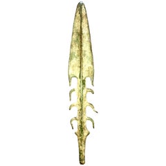 Very Important Indo-Gangetic Bronze Spearhead, India, Bronze Age 3, 000 BC