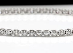 Beeindruckendes Armband aus 14 Karat massivem Weißgold mit 1,15 Karat natürlichen Diamanten
