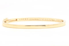 Bracciale con diamante naturale da 1,40 carati in oro giallo massiccio 14K