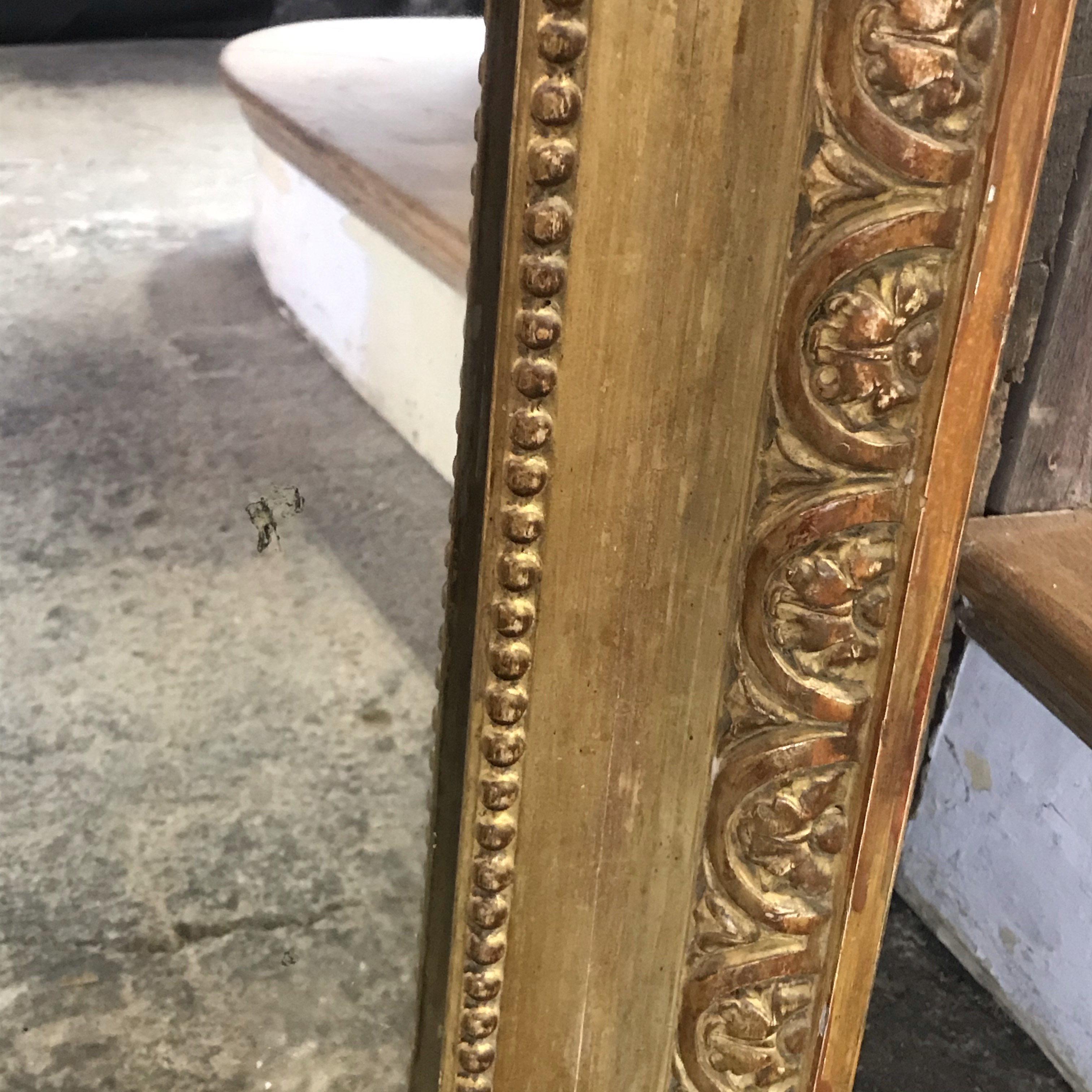 Very Impressive 19th Century Louis XIV Giltwood Mirror 7