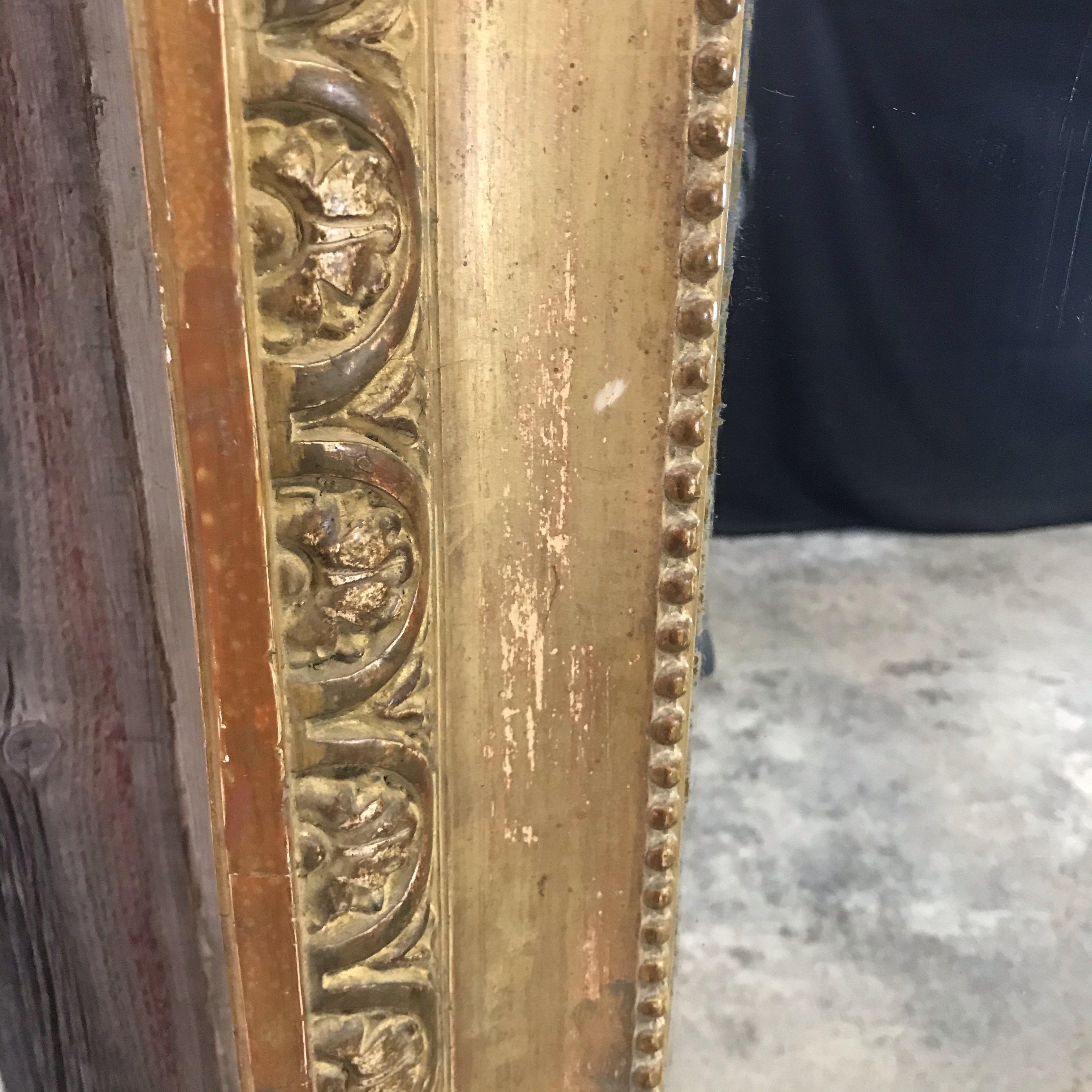 Very Impressive 19th Century Louis XIV Giltwood Mirror 1