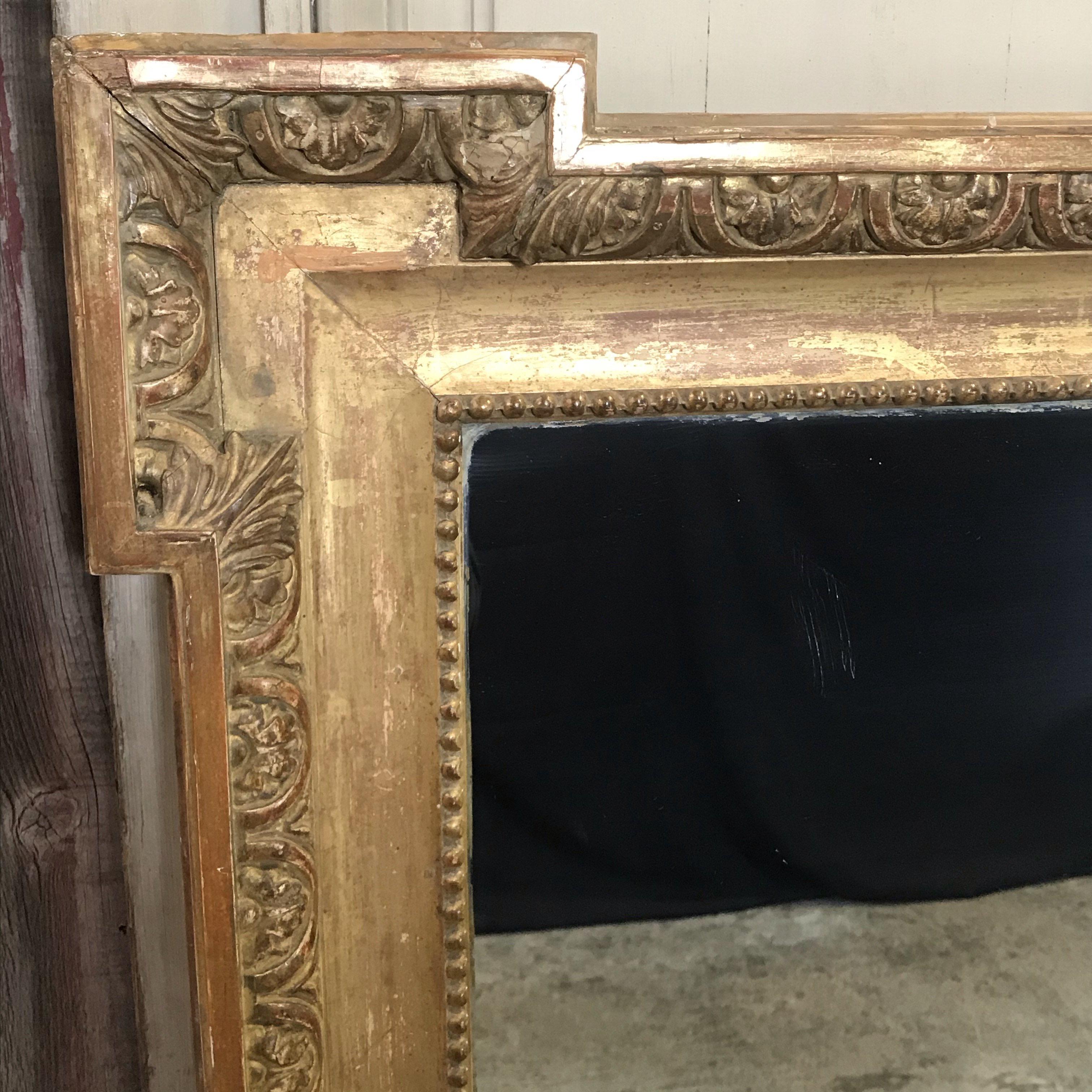 Very Impressive 19th Century Louis XIV Giltwood Mirror 4
