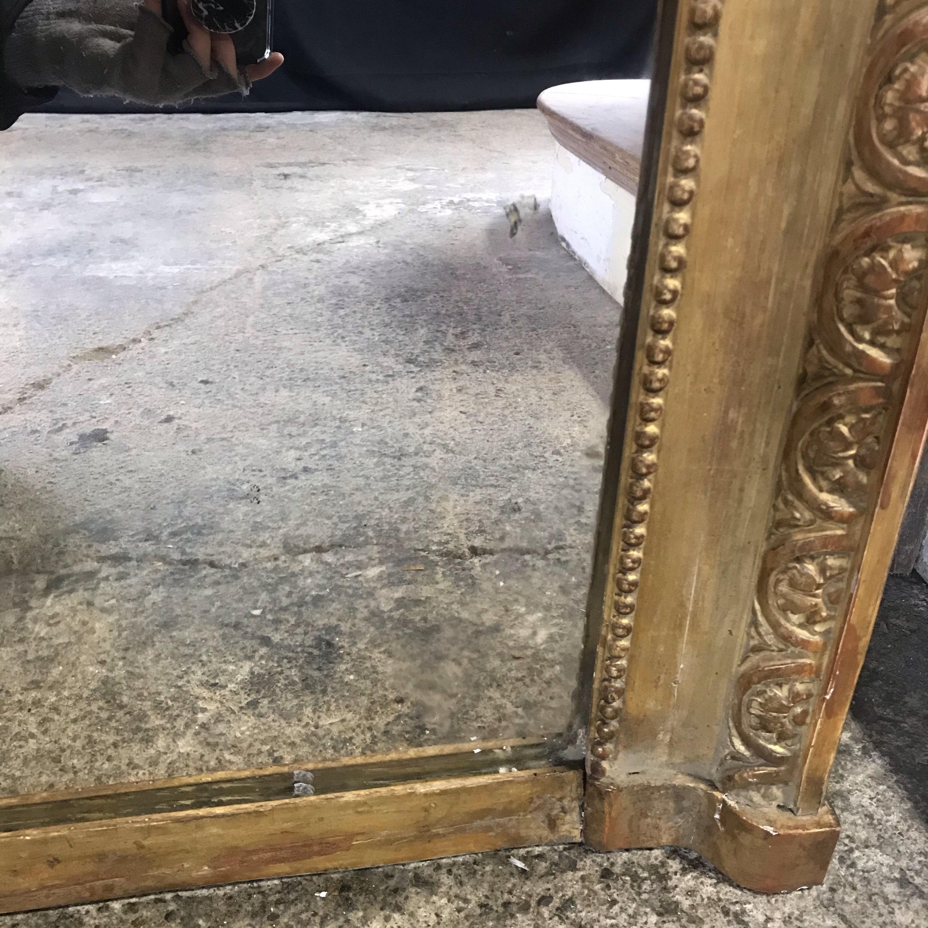 Very Impressive 19th Century Louis XIV Giltwood Mirror 6