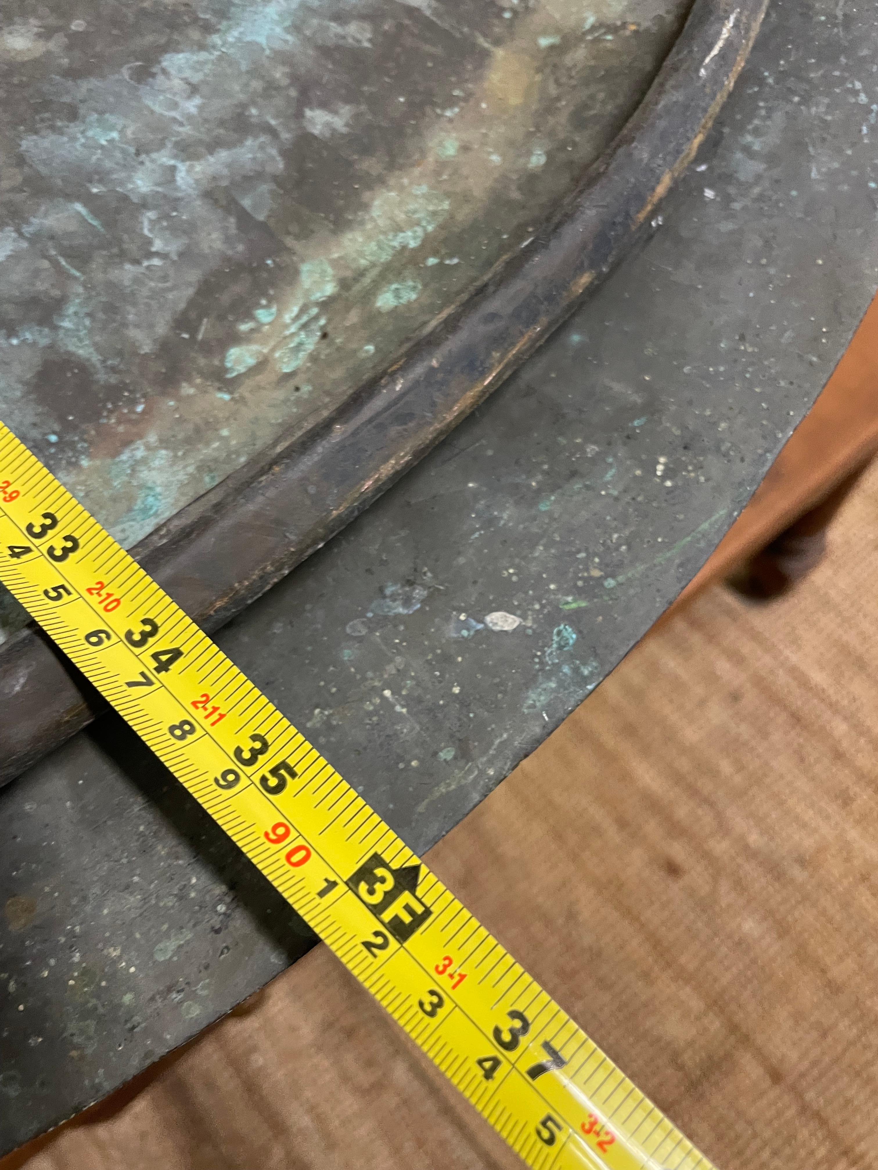 Très impressionnant caisse / jardinière ancienne à couvercle en cuivre en vente 6