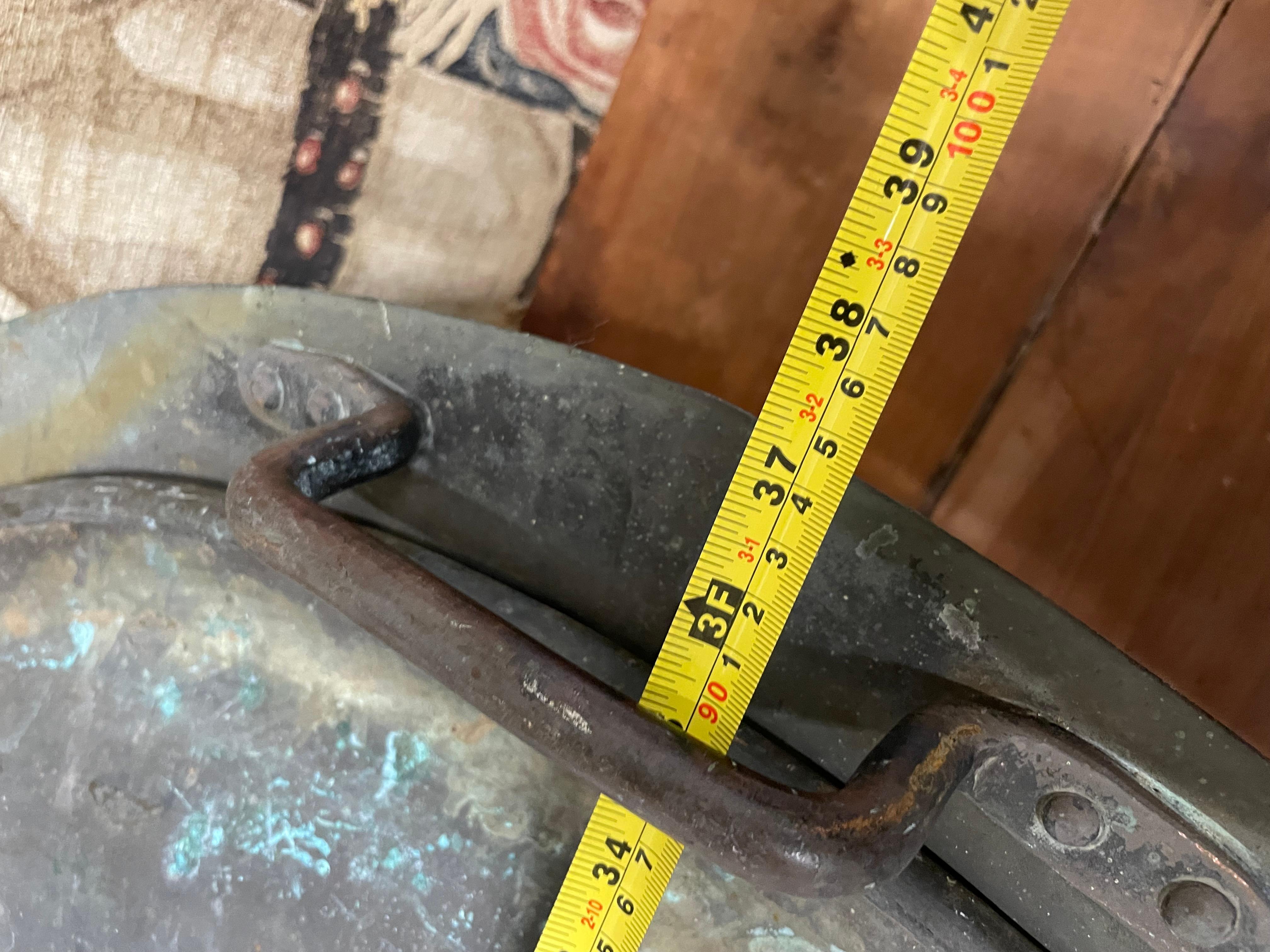 Très impressionnant caisse / jardinière ancienne à couvercle en cuivre en vente 7