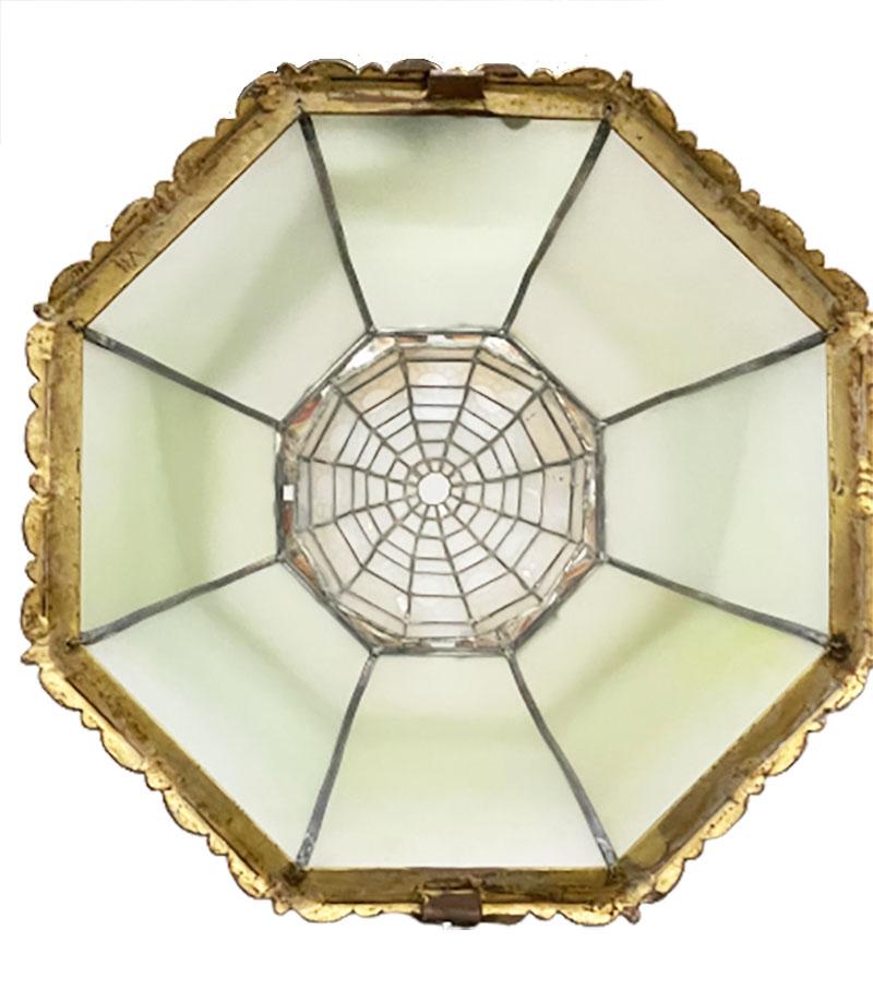 Very extreme large and impressive Stained Glass Wall Lamps For Sale 4