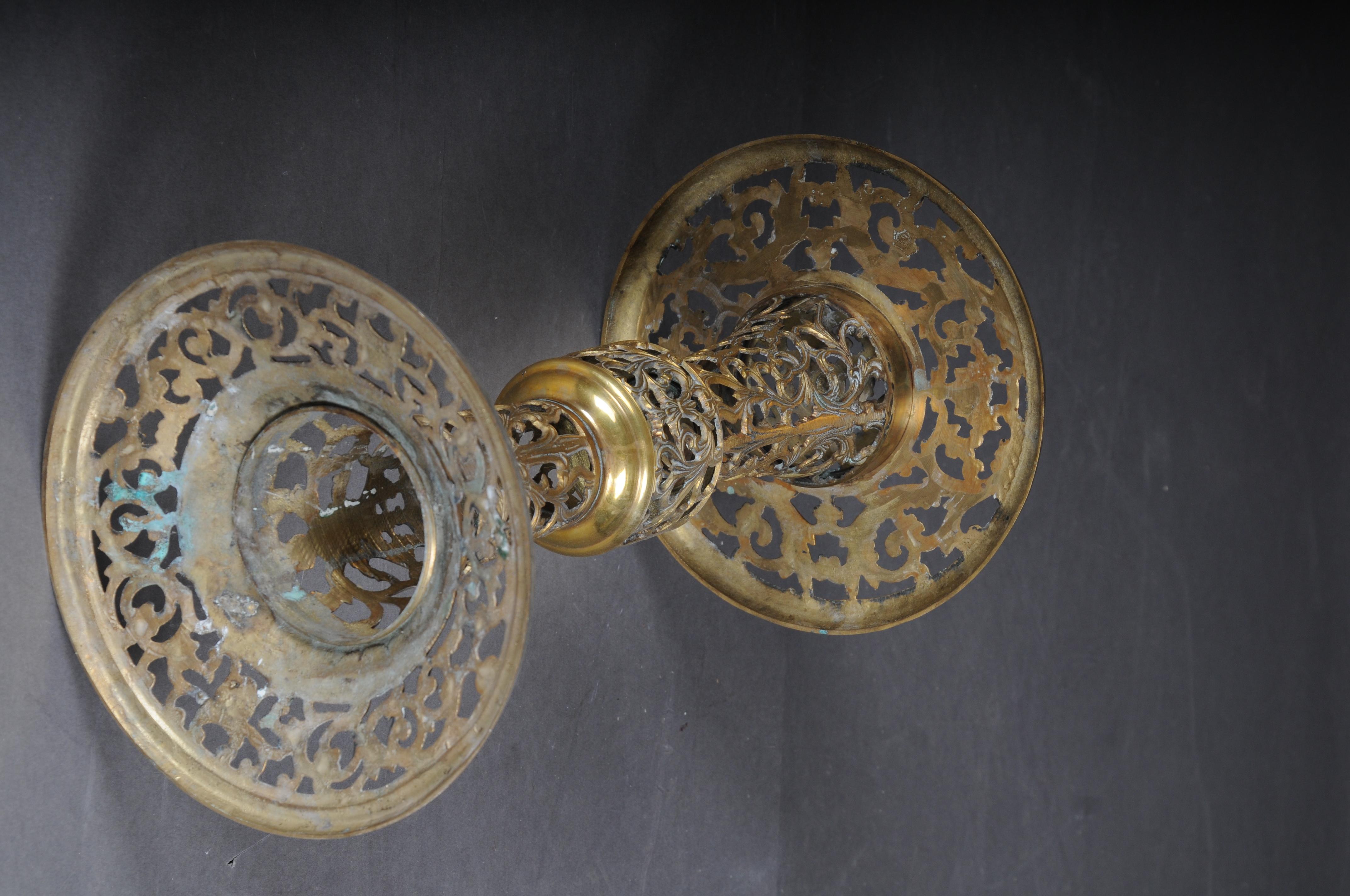 Very Interesting Ornate Moorish Brass Side Table For Sale 6