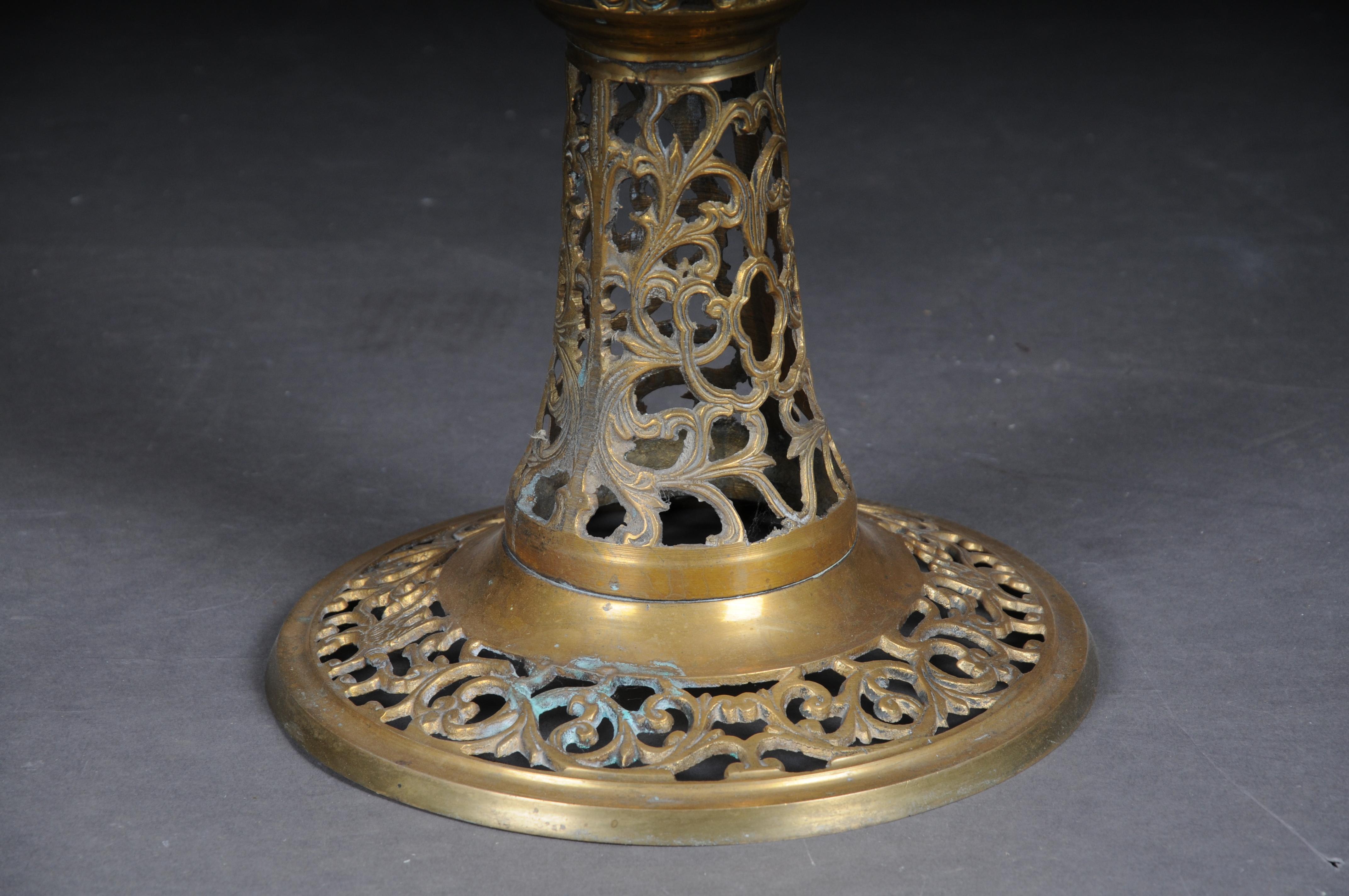 20th Century Very Interesting Ornate Moorish Brass Side Table For Sale