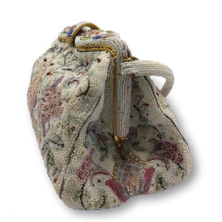 Small bag in coated canvas, 1920s – Les Merveilles De Babellou