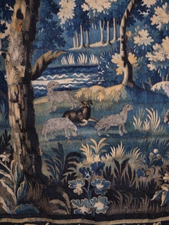 Tapiz Aubusson Verdure muy grande de 1700