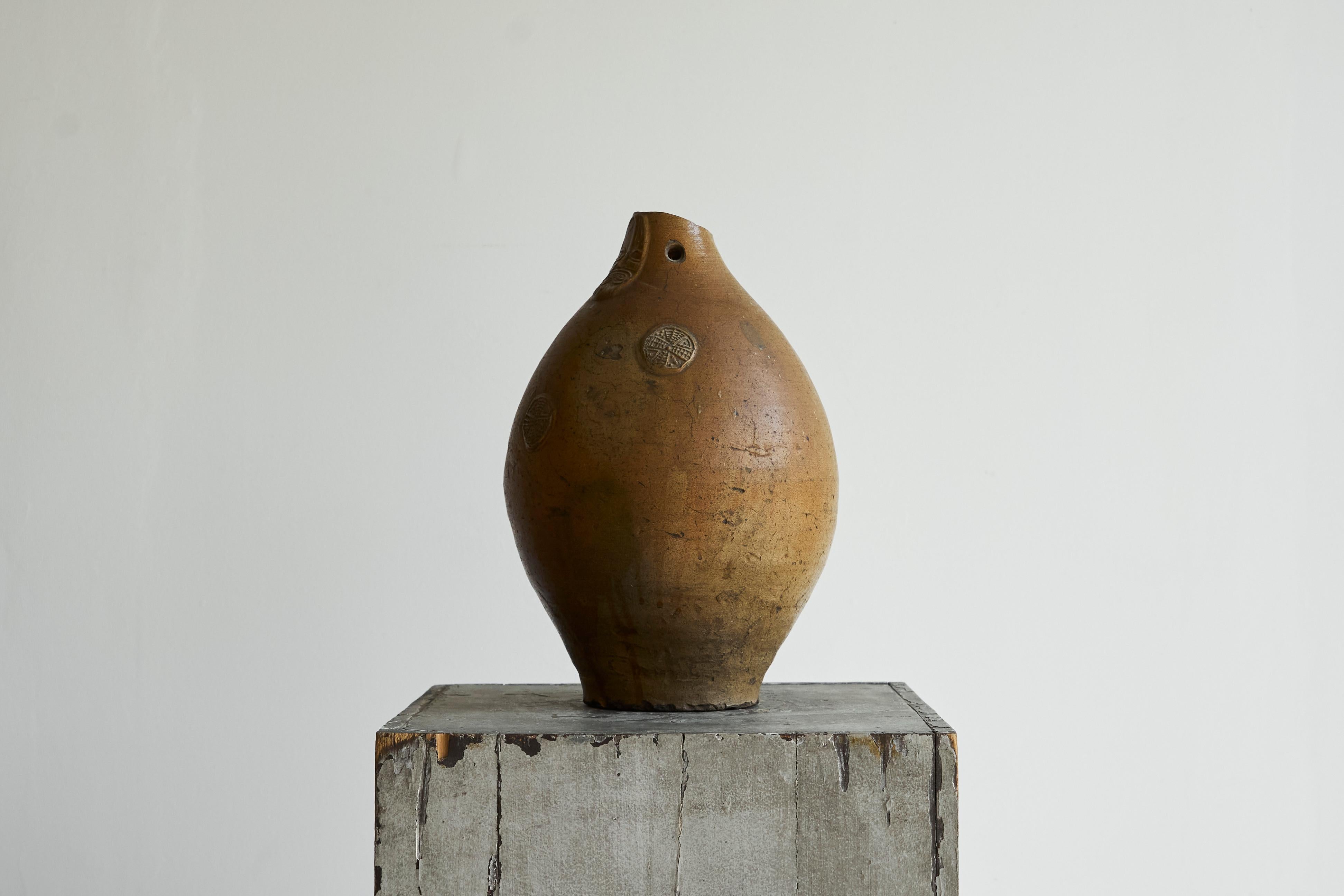 Jarro Bartmann muy grande del siglo XVII / Jarro Belarmino Gres esmaltado con sal en venta 3