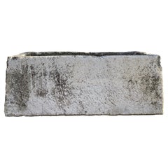 Very Large 18th C Hand-Carved French Limestone Trough