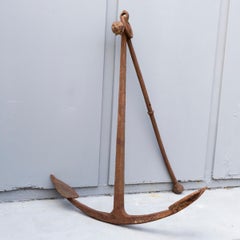Very Large 18th Century Iron Ships Anchor