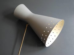 Very Large 1950s Diabolo Wall Lamp in Original Condition, Mid-Century Modern