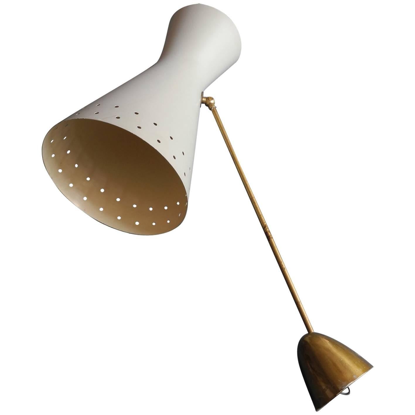 Very Large 1950s Diabolo Wall Lamp in Original Condition, Mid-Century Modern