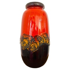 Very Large 1970s German Fat Lava Ceramic Scheurich Floor Vase Model No. 284-53