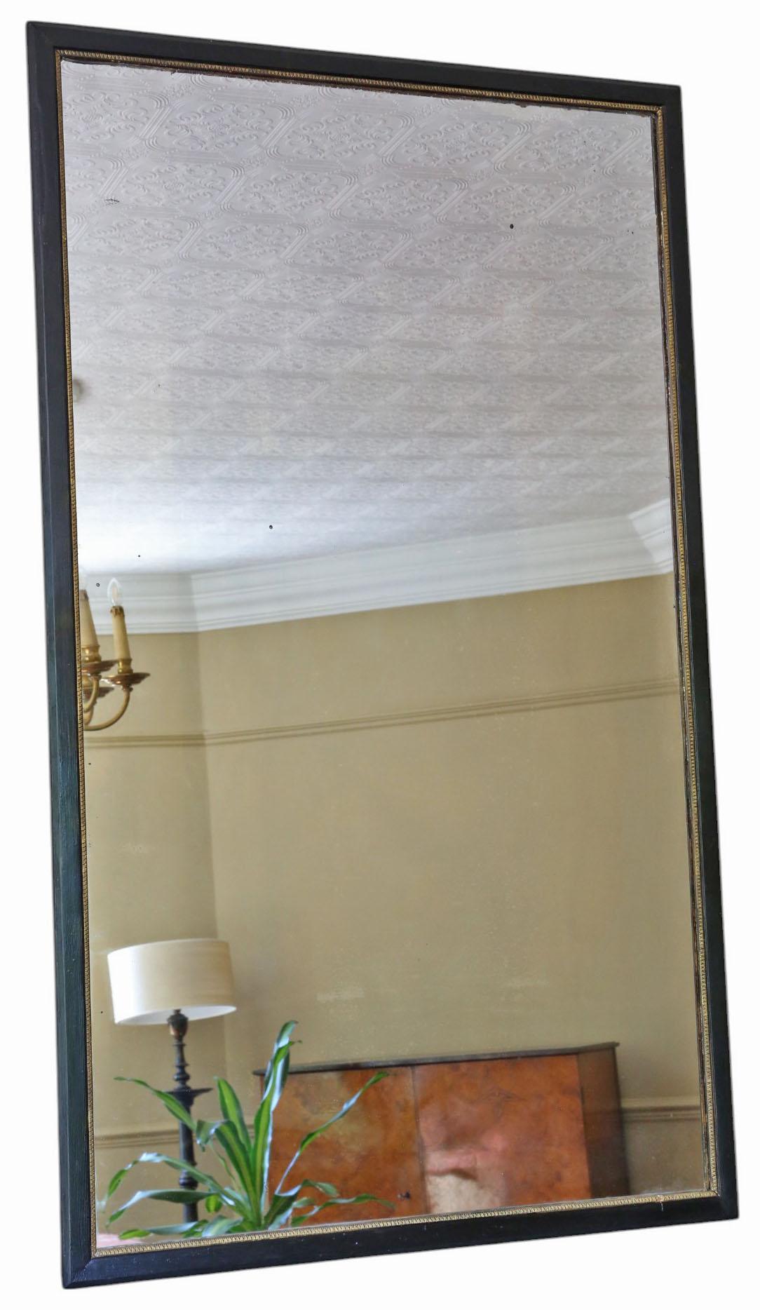 Specchio da parete molto grande del 19° secolo, dorato e ebanizzato, Oro Nero In condizioni buone in vendita a Wisbech, Cambridgeshire