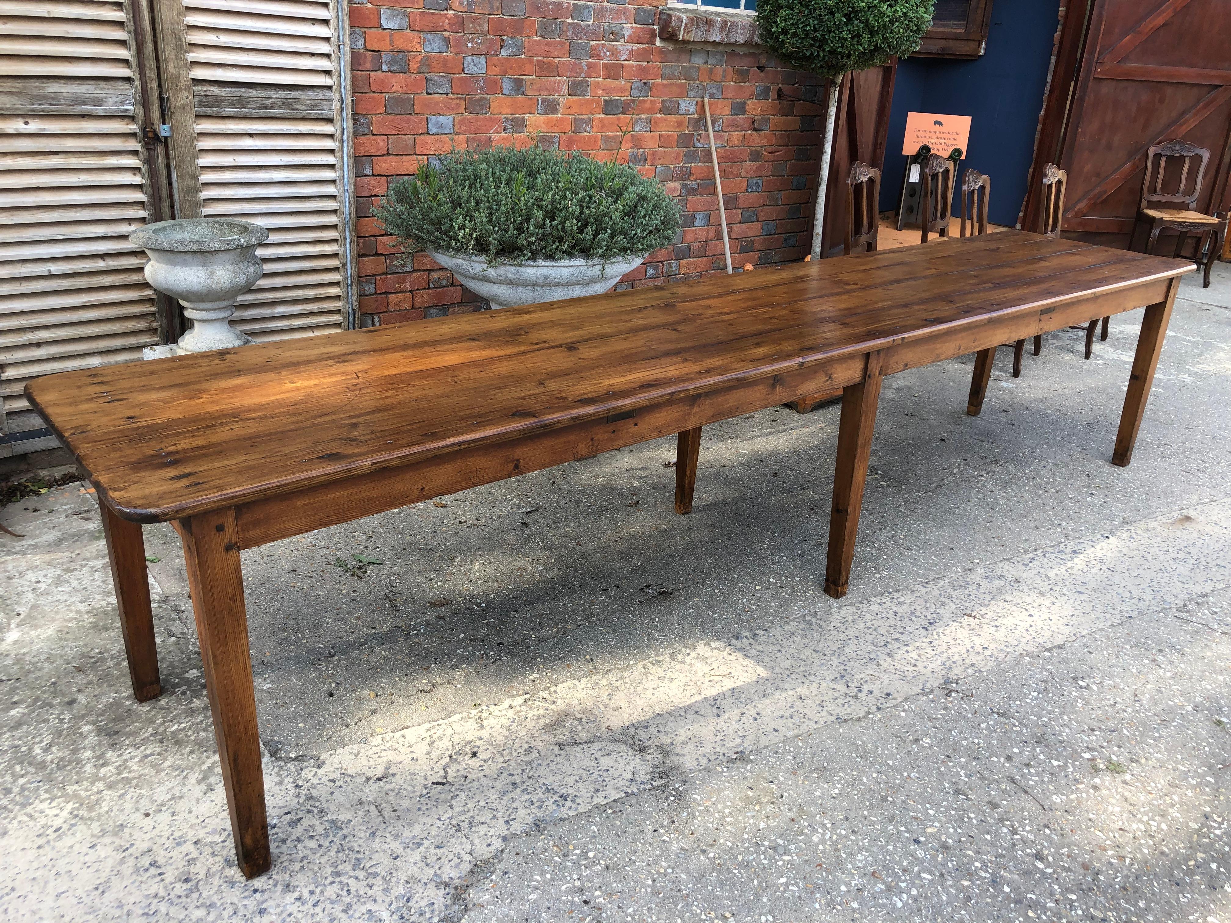 Very Large 19th Century French Farm Dining Table 2