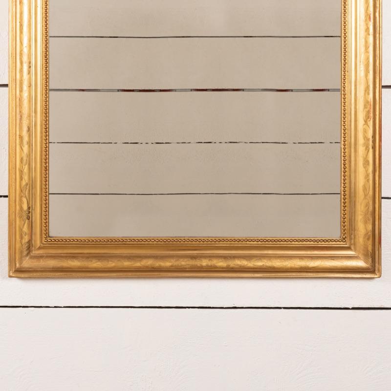 Napoléon III Très grand miroir en bois doré français du 19e siècle en vente