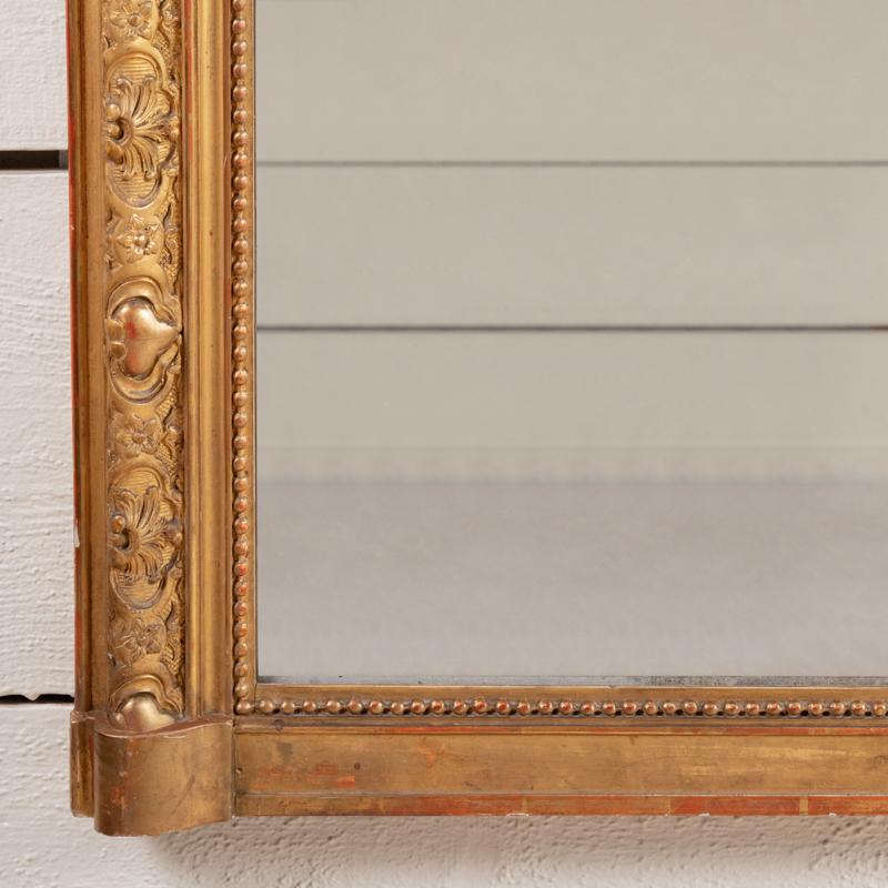 Très grand miroir français du XIXe siècle H. 178 cm - L. 110 cm Bon état - En vente à SAINT-OUEN-SUR-SEINE, FR
