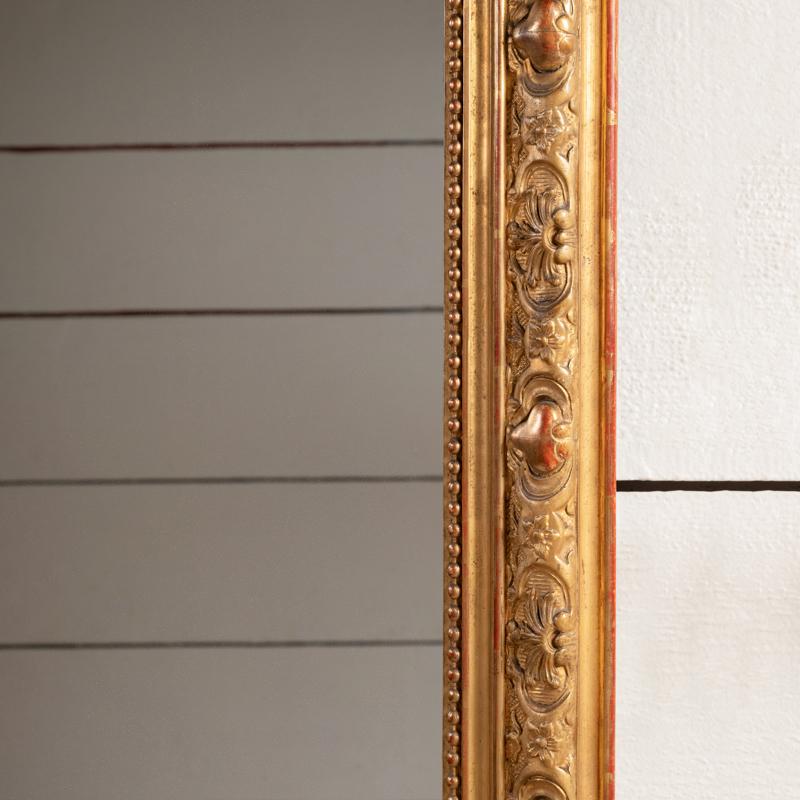 Fin du XIXe siècle Très grand miroir français du XIXe siècle H. 178 cm - L. 110 cm en vente