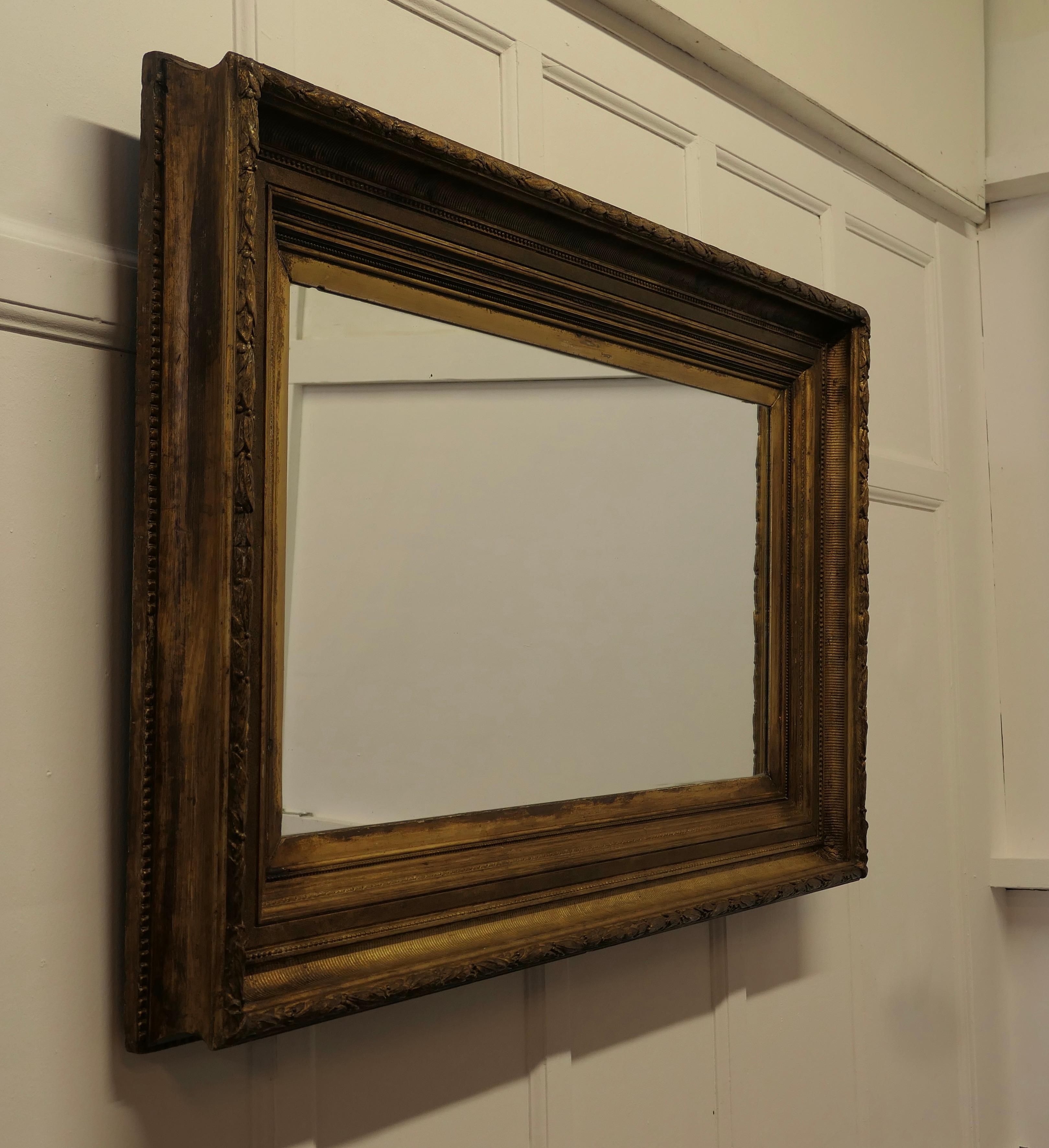 Very Large 19th Century Gilt Wall Mirror For Sale 4