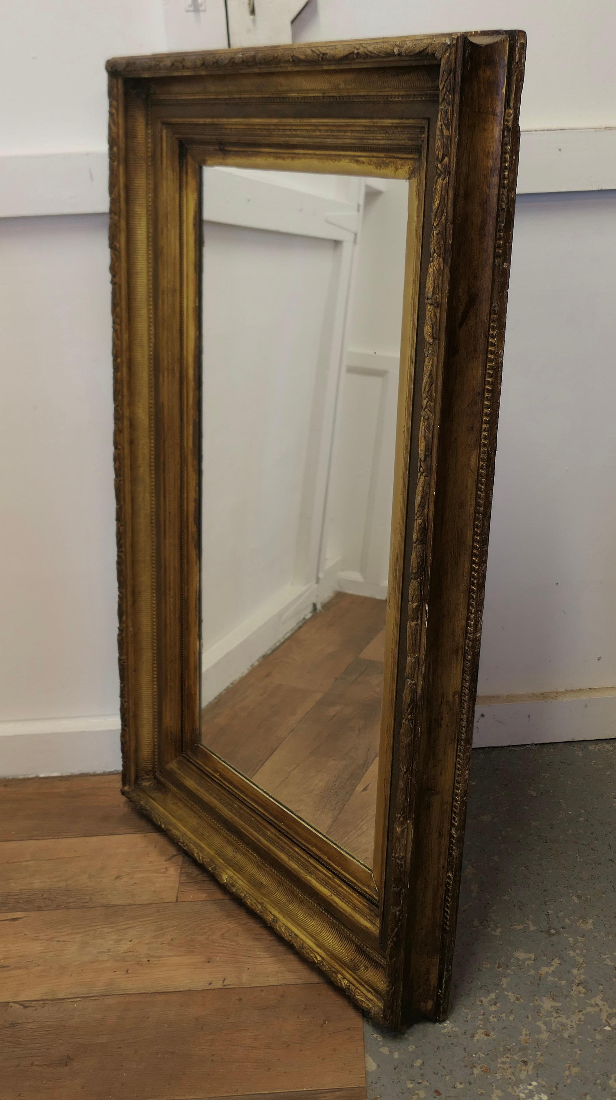 Very Large 19th Century Gilt Wall Mirror For Sale 1